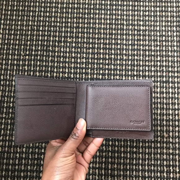Men’s coach double billfold wallet - Picture 3 of 3